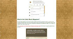 Desktop Screenshot of celticmusicmagazine.com