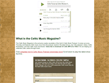 Tablet Screenshot of celticmusicmagazine.com